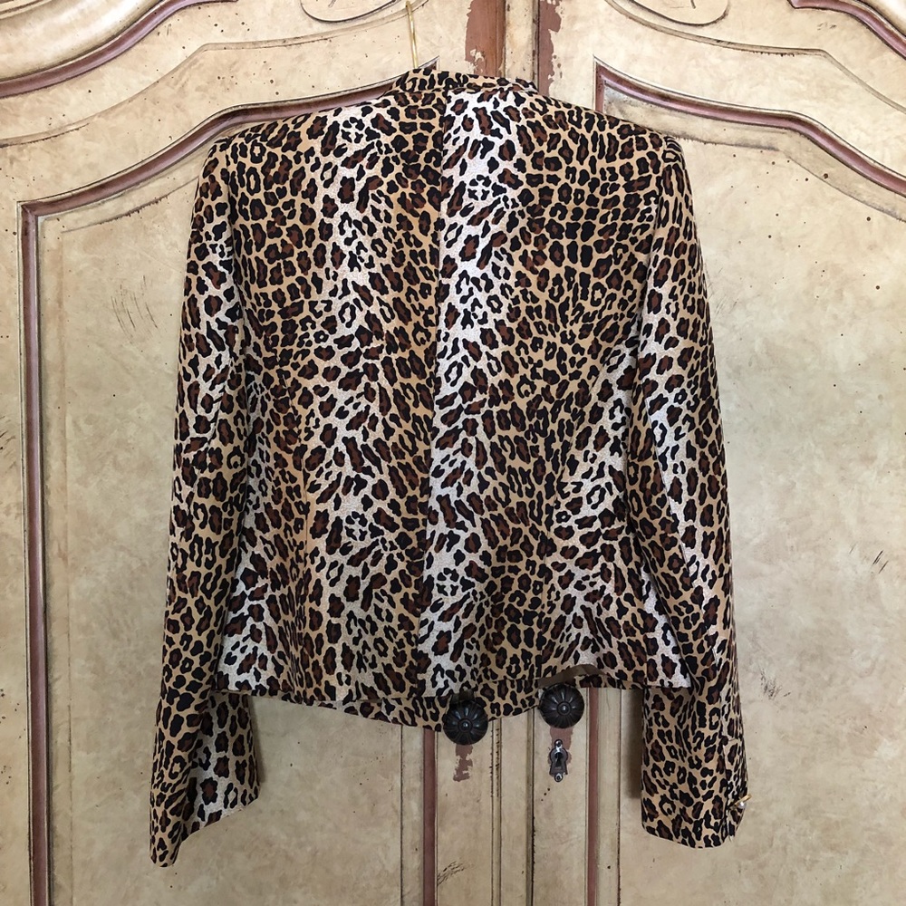 Patrick Christopher Leopard Print Blazer - image 3
